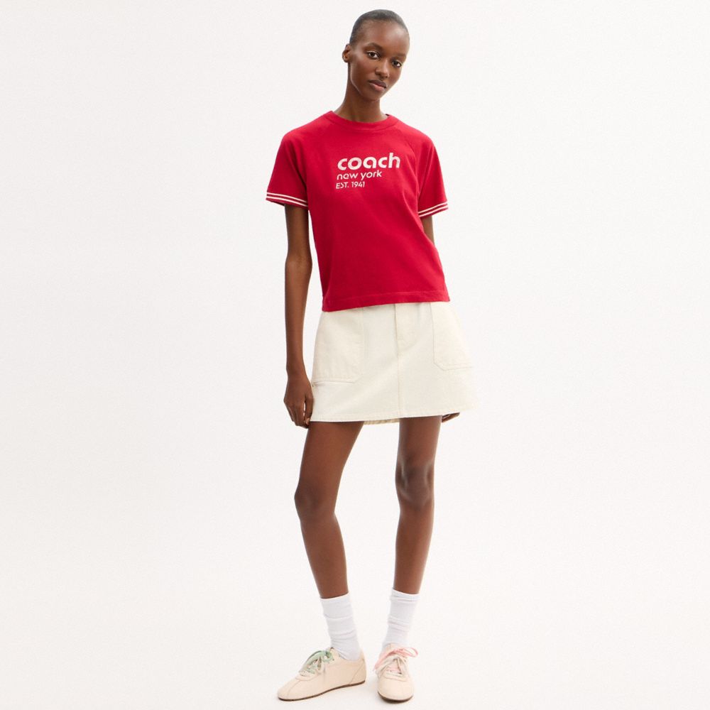 RAGLAN JERSEY T-SHIRT IN ORGANIC COTTON