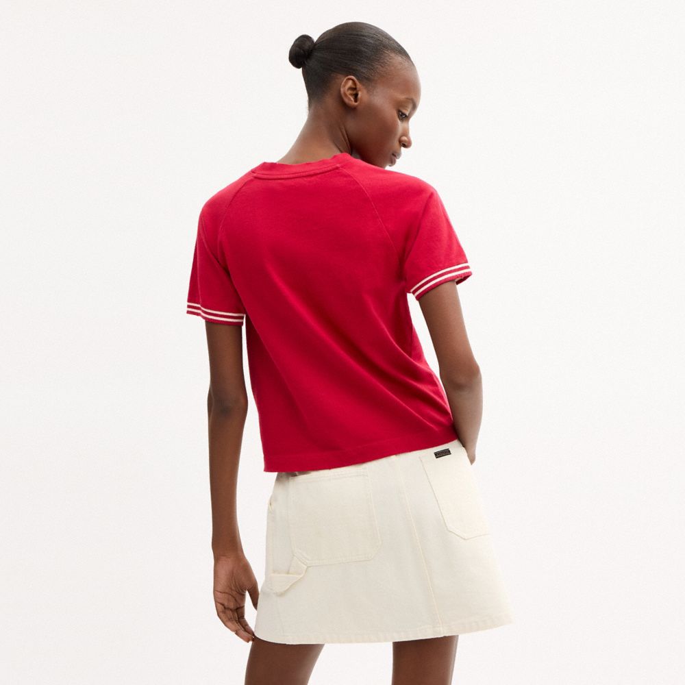 RAGLAN JERSEY T-SHIRT IN ORGANIC COTTON
