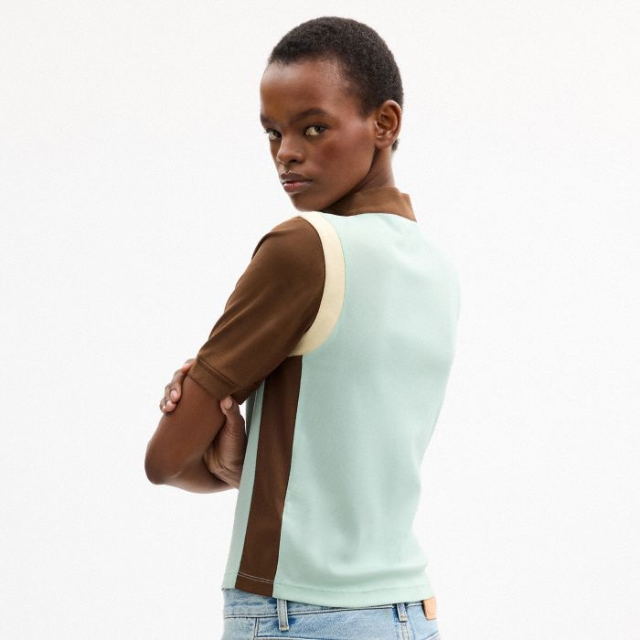 COACH | BRAIN DEAD MESH QUARTER ZIP TOP