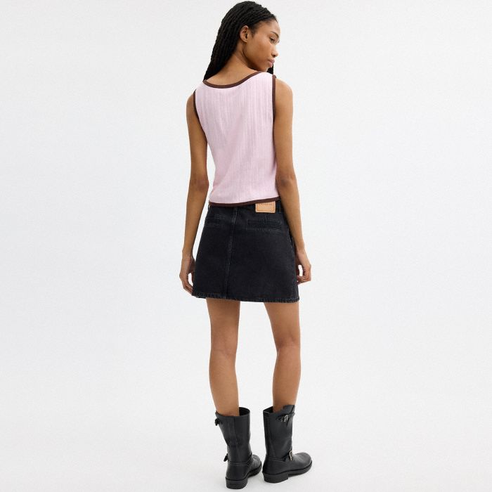COACH | BRAIN DEAD GRAPHIC POINTELLE TANK TOP