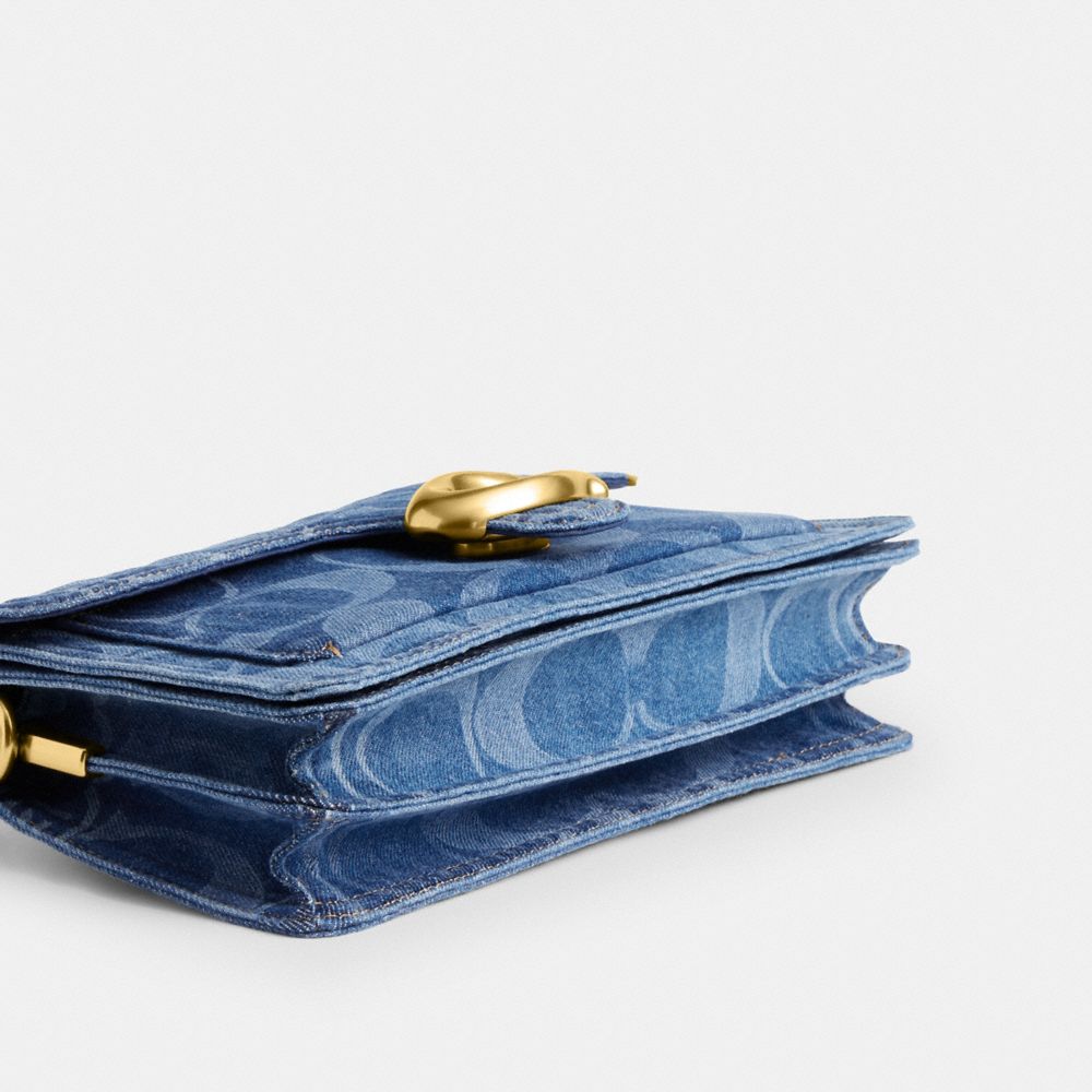 TABBY 經典 SIGNATURE 大號 丹寧布 COACH CLOT 26 單肩手袋