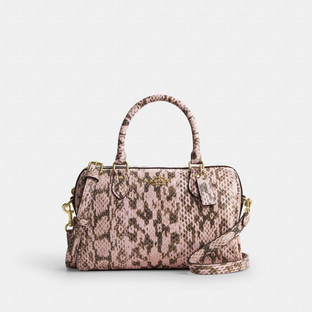 Rowan Satchel Bag - CDW49 - Gold/Pink