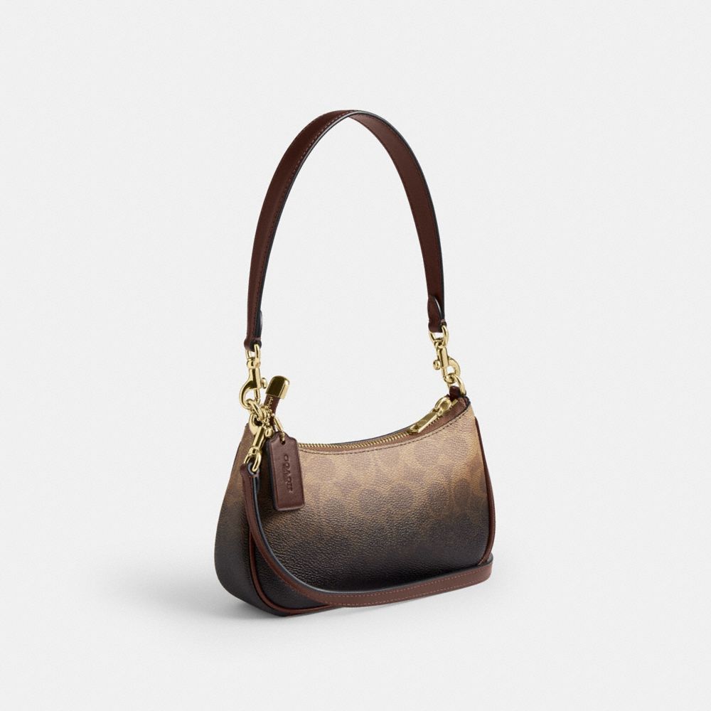 TERI MINI CROSSBODY BAG IN OMBRE SIGNATURE CANVAS