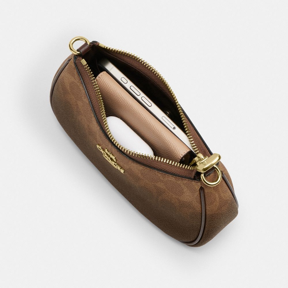 TERI MINI CROSSBODY BAG IN OMBRE SIGNATURE CANVAS