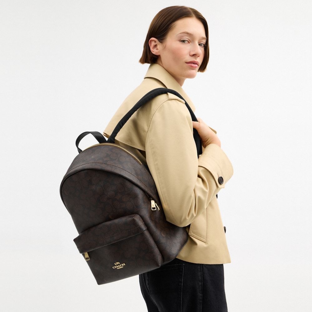 TAYLOR SMALL BACKPACK IN SIGNATURE CANVAS