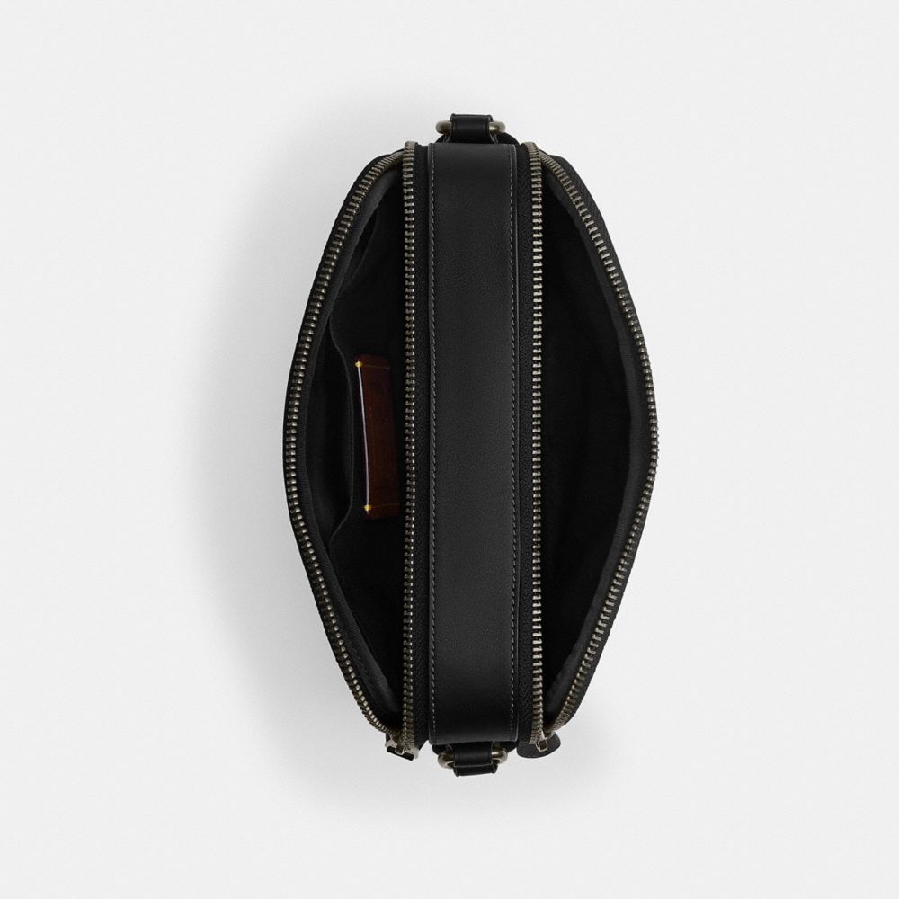 GRAHAM CROSSBODY BAG IN SIGNATURE CANVAS WITH STRIPES