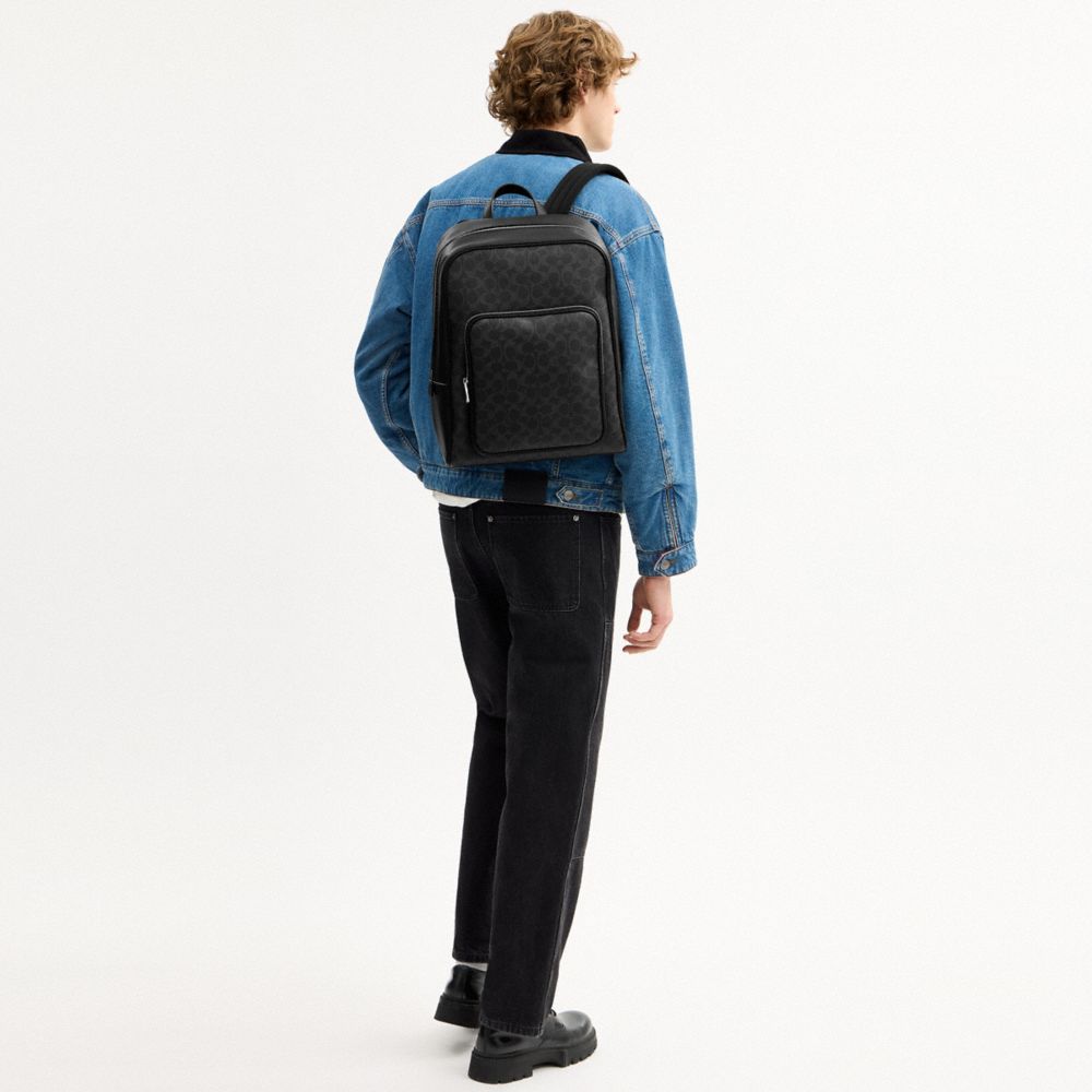 AIDEN BACKPACK IN SIGNATURE CANVAS