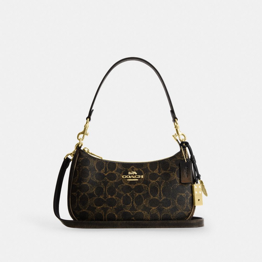 하드웨어: 이미테이션 골드 / 바디 메인컬러: 브라운,