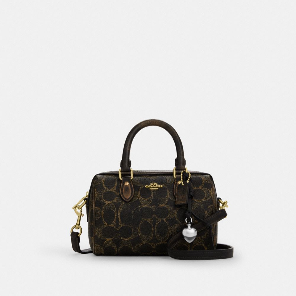 하드웨어: 이미테이션 골드 / 바디 메인컬러: 브라운,