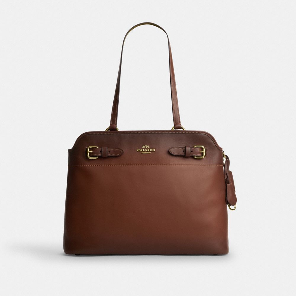 Easton Tote Bag - CDY37 - Gold/Redwood