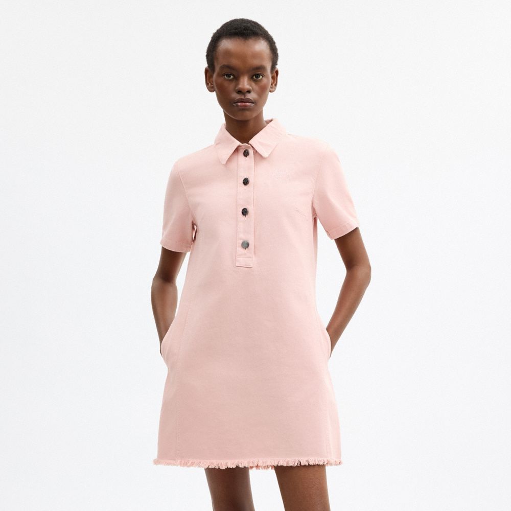 COACH | BRAIN DEAD SHORT SLEEVE DENIM MINI DRESS