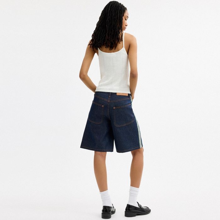 COACH | BRAIN DEAD DENIM SKATER SHORTS IN RECYCLED COTTON