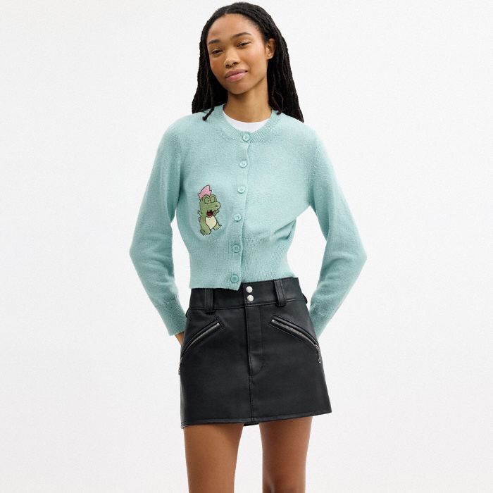 COACH | BRAIN DEAD PLUSH CHARACTER CARDIGAN IN ORGANIC COTTON