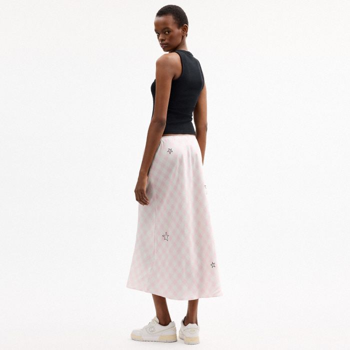 COACH | BRAIN DEAD EMBROIDERED SLIP SKIRT