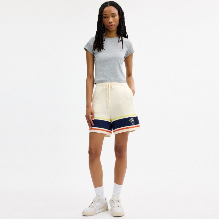 COACH | BRAIN DEAD STRIPED KNIT SHORTS