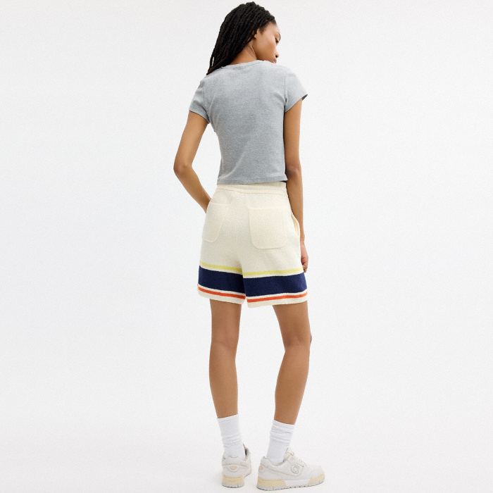 COACH | BRAIN DEAD STRIPED KNIT SHORTS