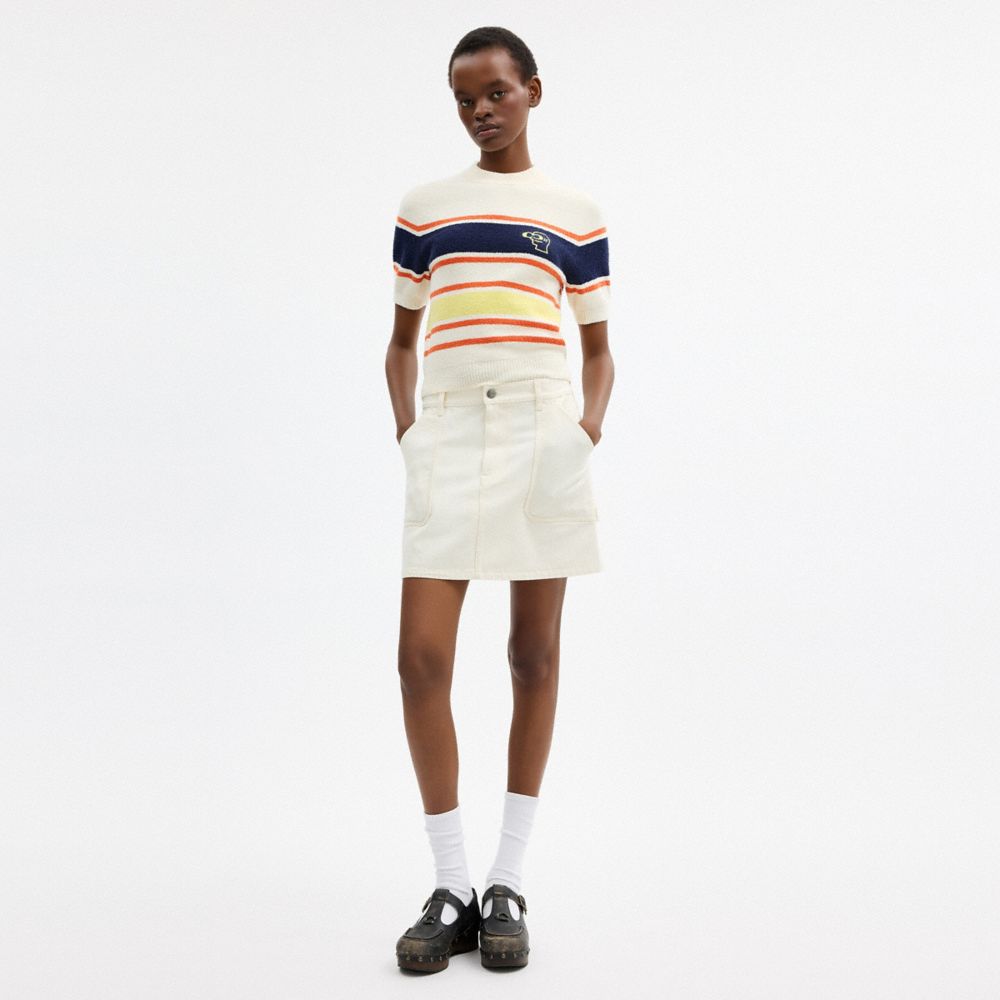 COACH | BRAIN DEAD STRIPED KNIT TOP