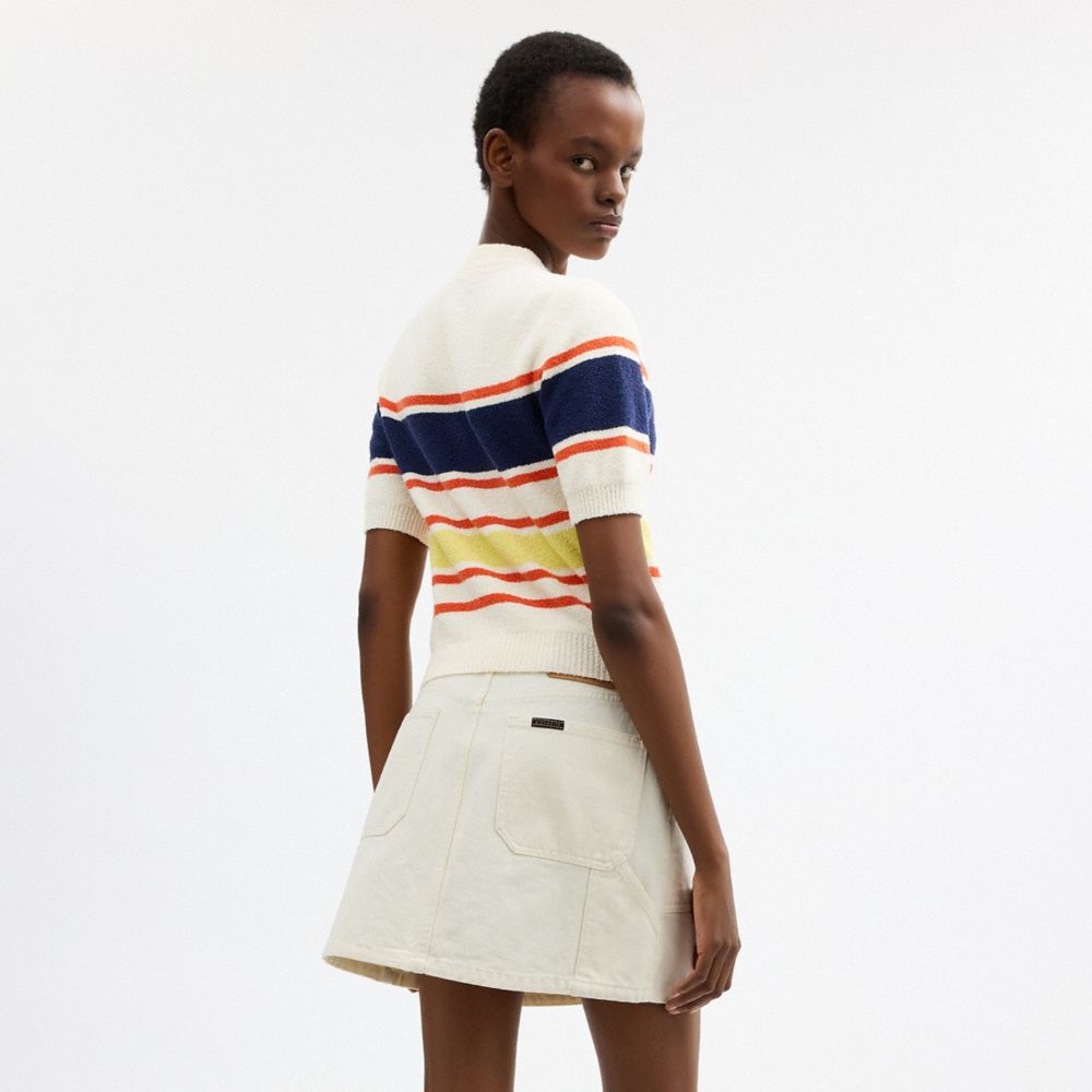 COACH | BRAIN DEAD STRIPED KNIT TOP
