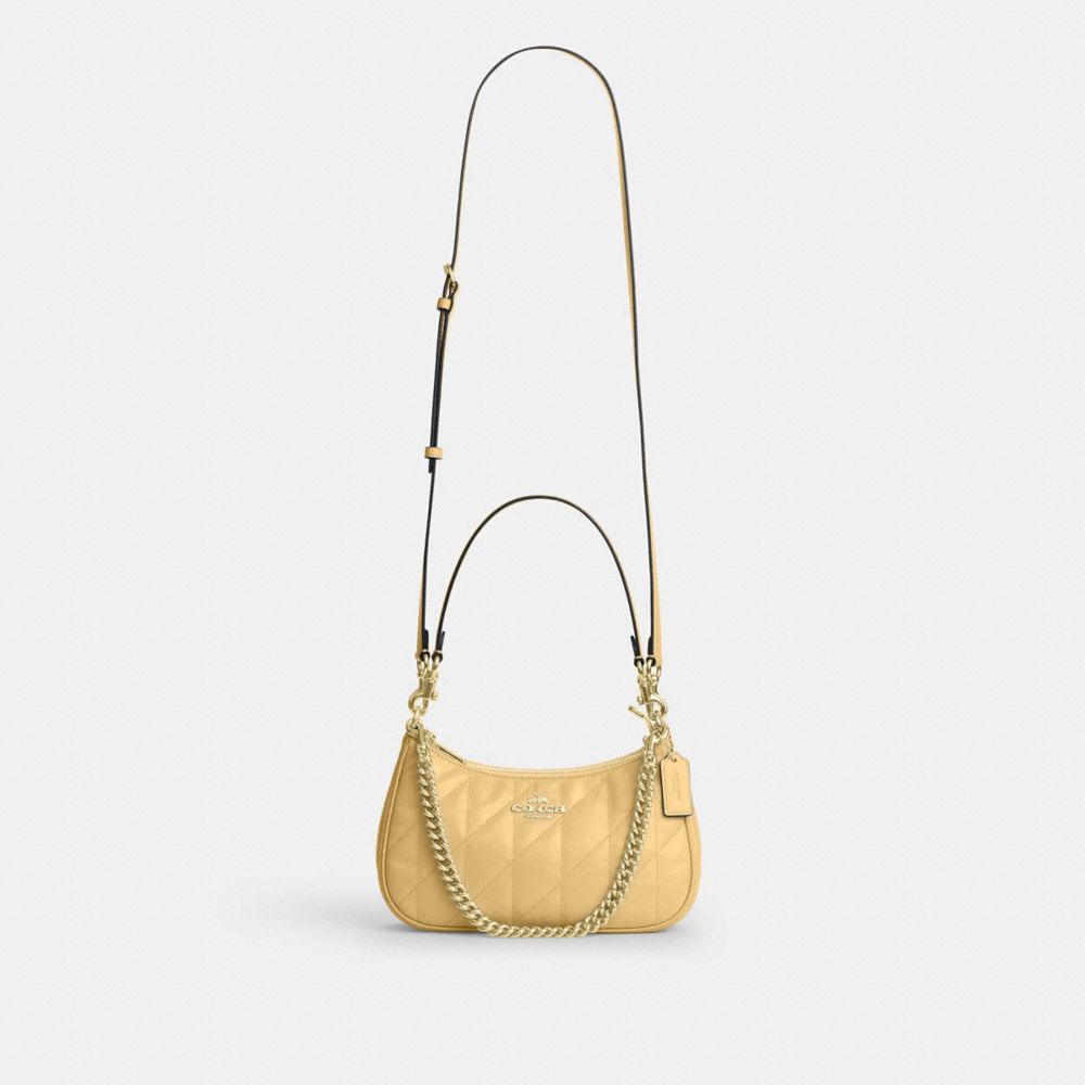 TERI SHOULDER BAG WITH QUILTING-IM/SOFT YELLOW