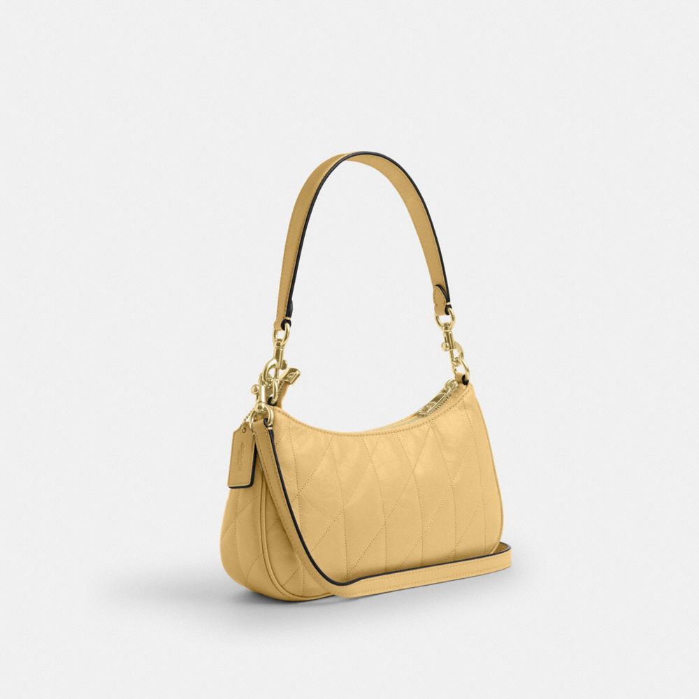 TERI SHOULDER BAG WITH QUILTING-IM/SOFT YELLOW