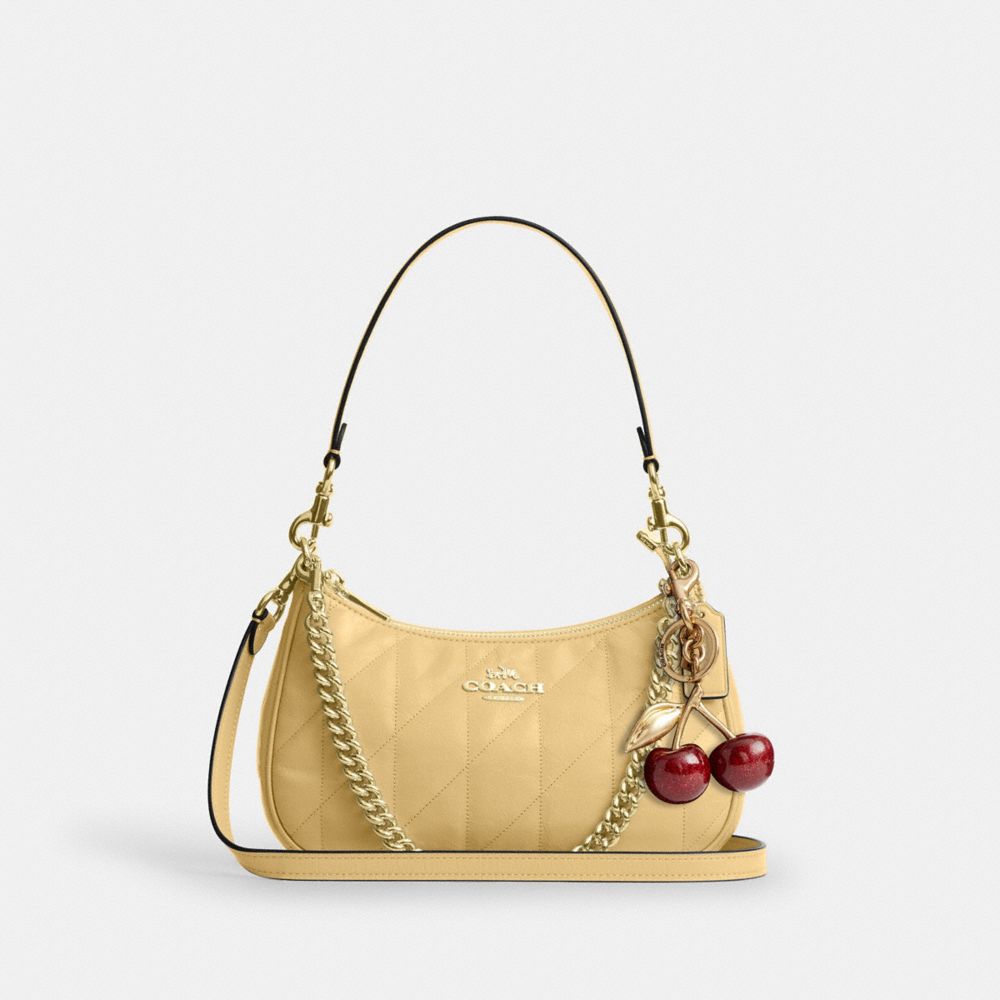 TERI SHOULDER BAG WITH QUILTING-IM/SOFT YELLOW