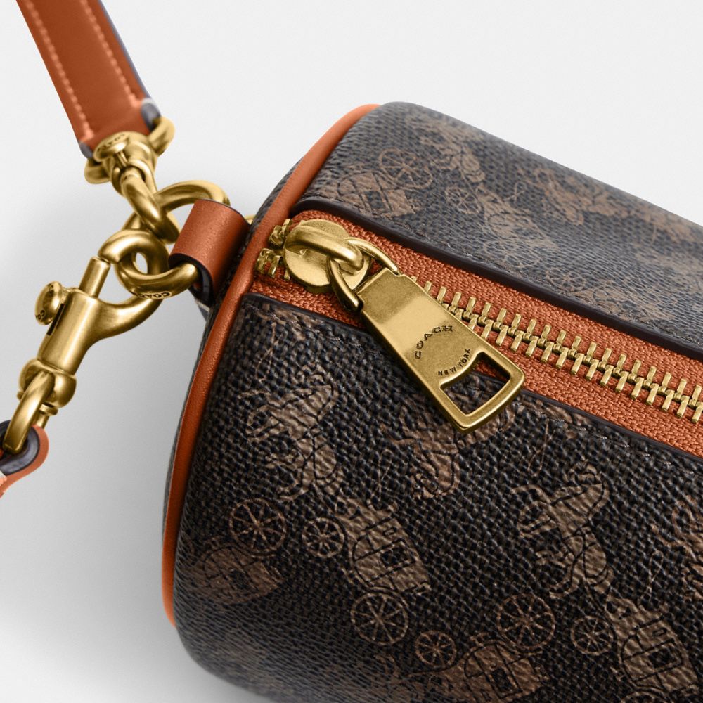 馬車圖案印花 BARREL 手袋