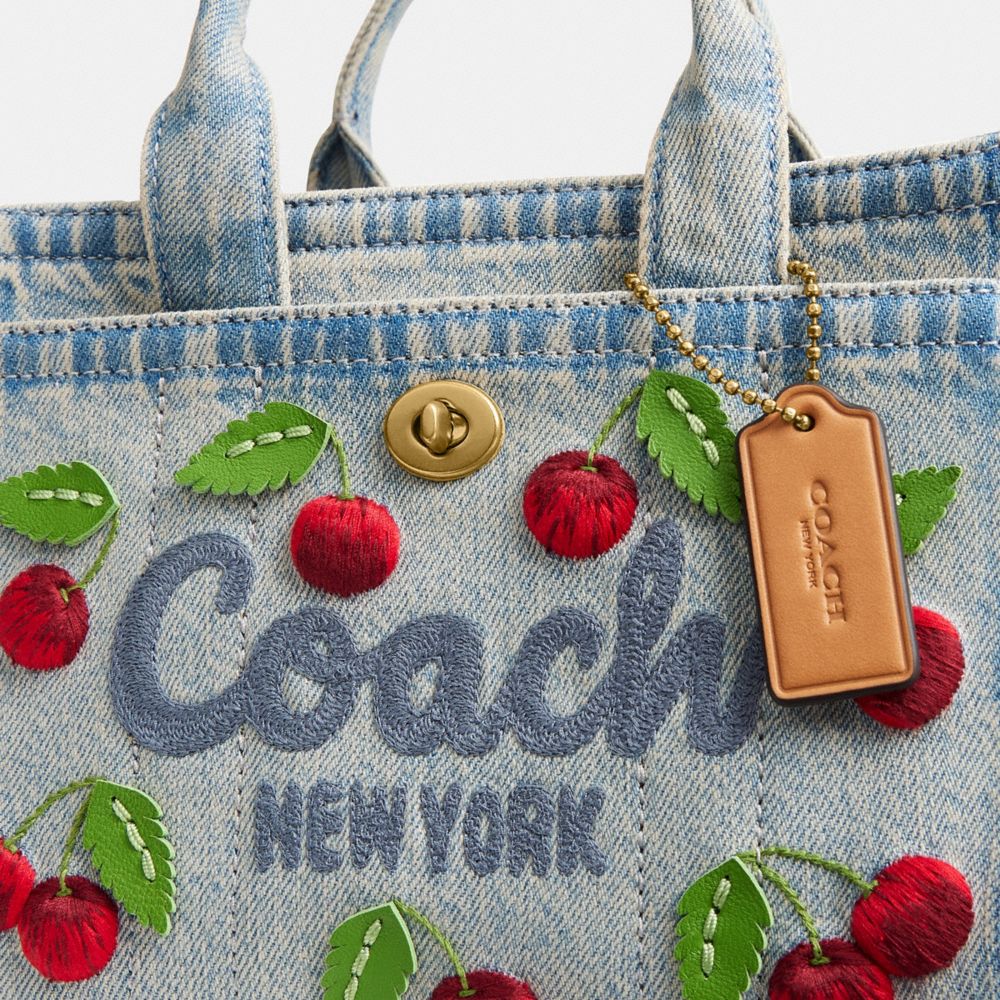 CARGO TOTE BAG 20 WITH CHERRY EMBROIDERY