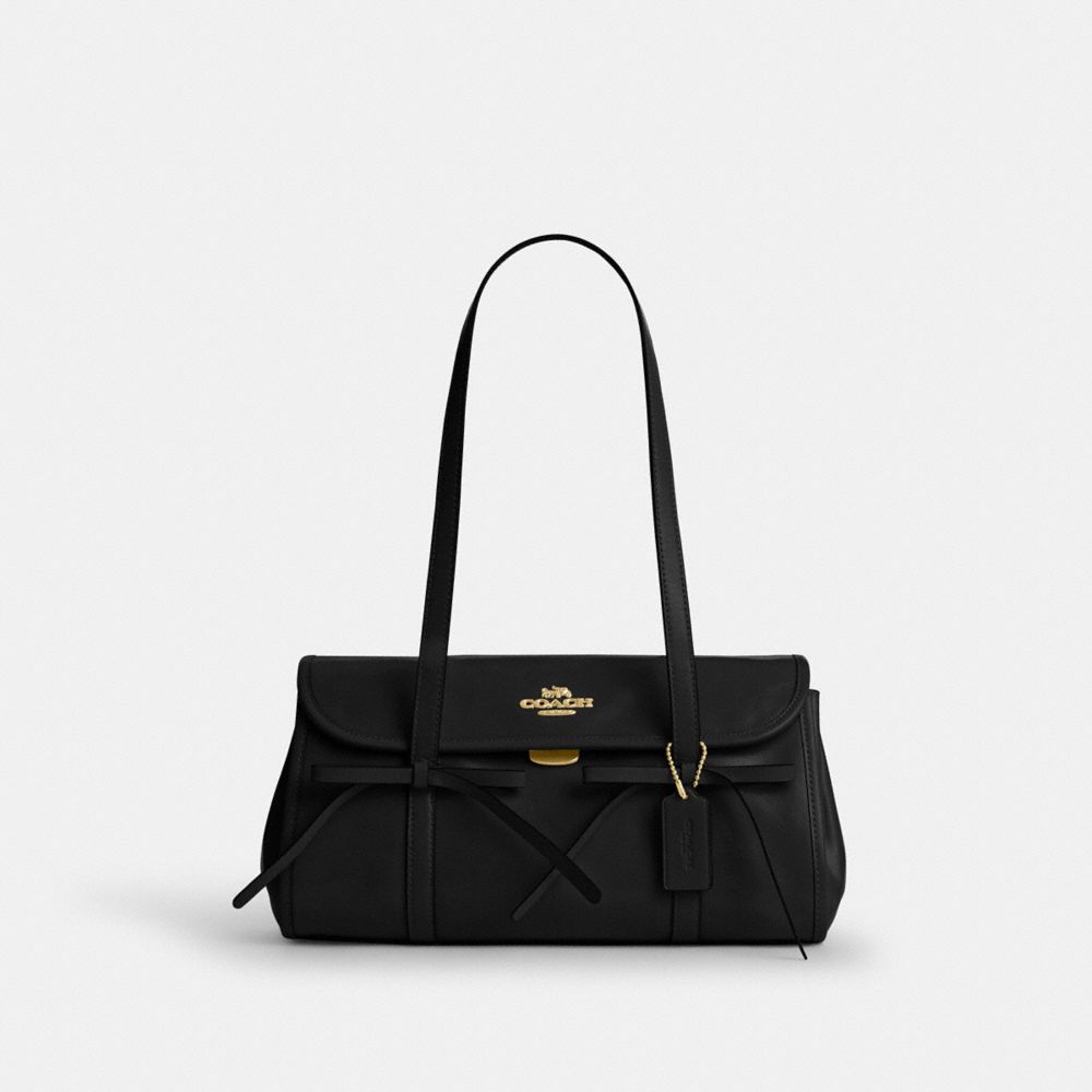 COACH&reg;,Bridget Flap Shoulder Bag With Bows,,Front View