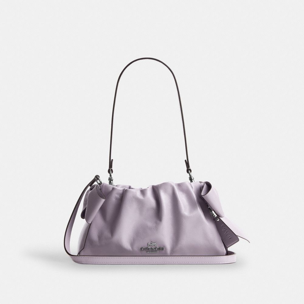 Faye Shoulder Bag With Bows - CDY95 - Silver/Light Amethyst