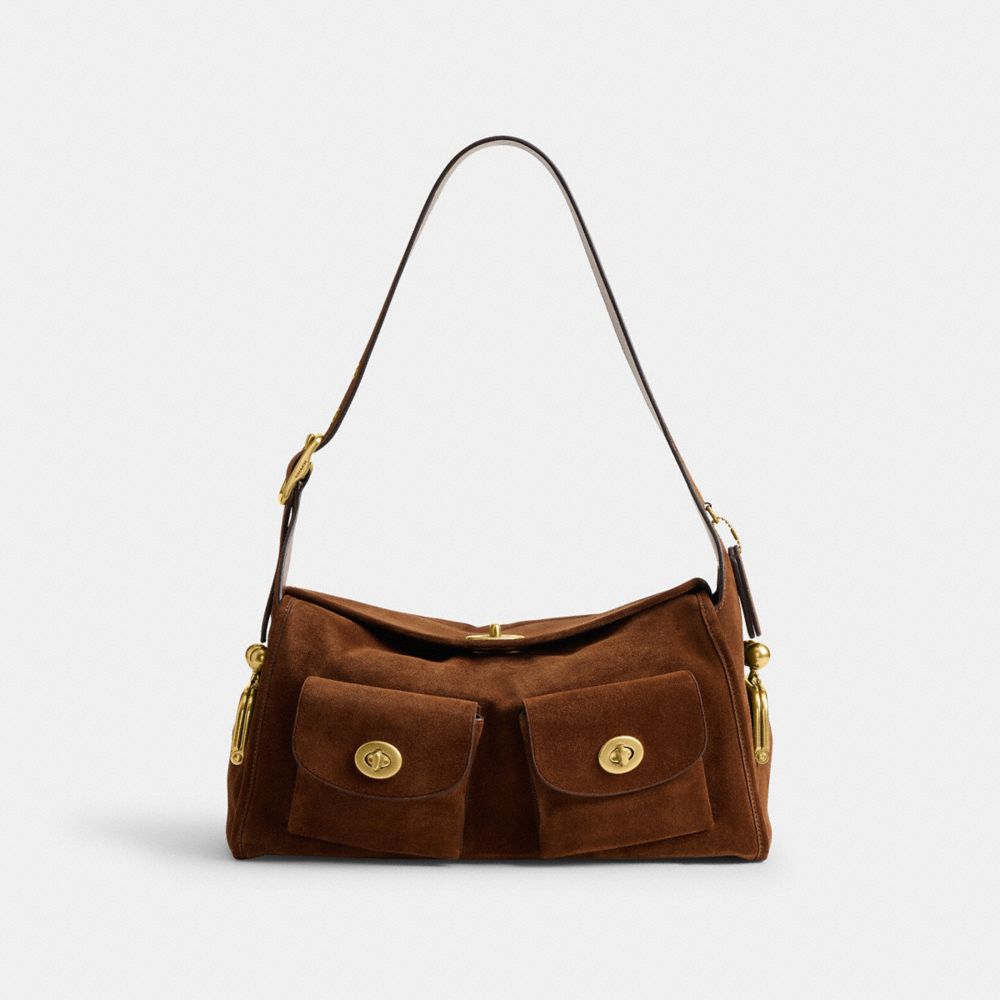 COACH&reg;,Turnlock Haversack Bag,,Front View