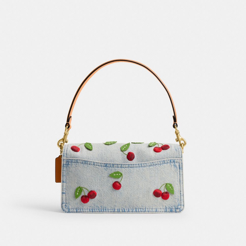 TABBY SHOULDER BAG 26 WITH CHERRY EMBROIDERY