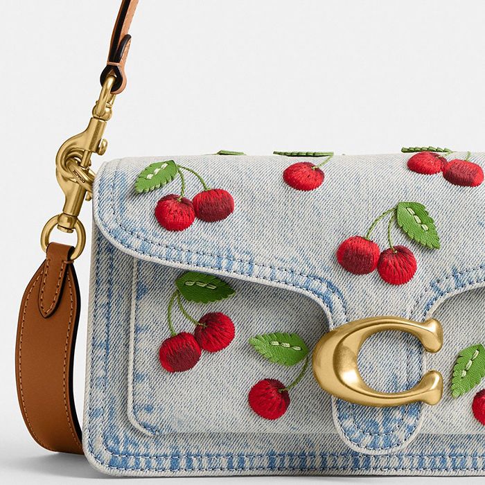 TABBY SHOULDER BAG 26 WITH CHERRY EMBROIDERY