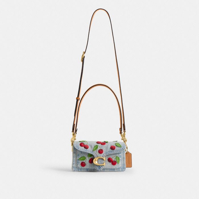 TABBY 櫻桃刺繡 20 單肩手袋