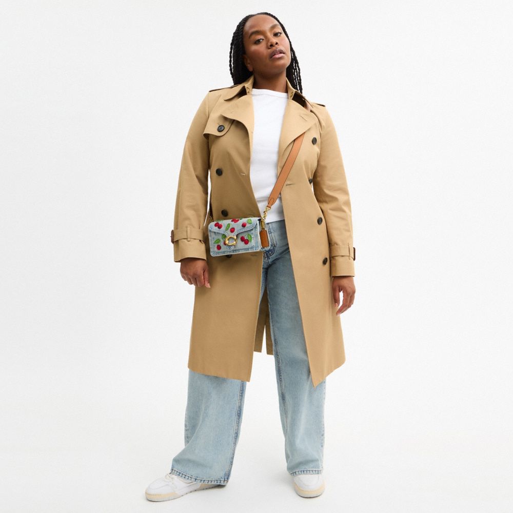 TABBY SHOULDER BAG 20 WITH CHERRY EMBROIDERY