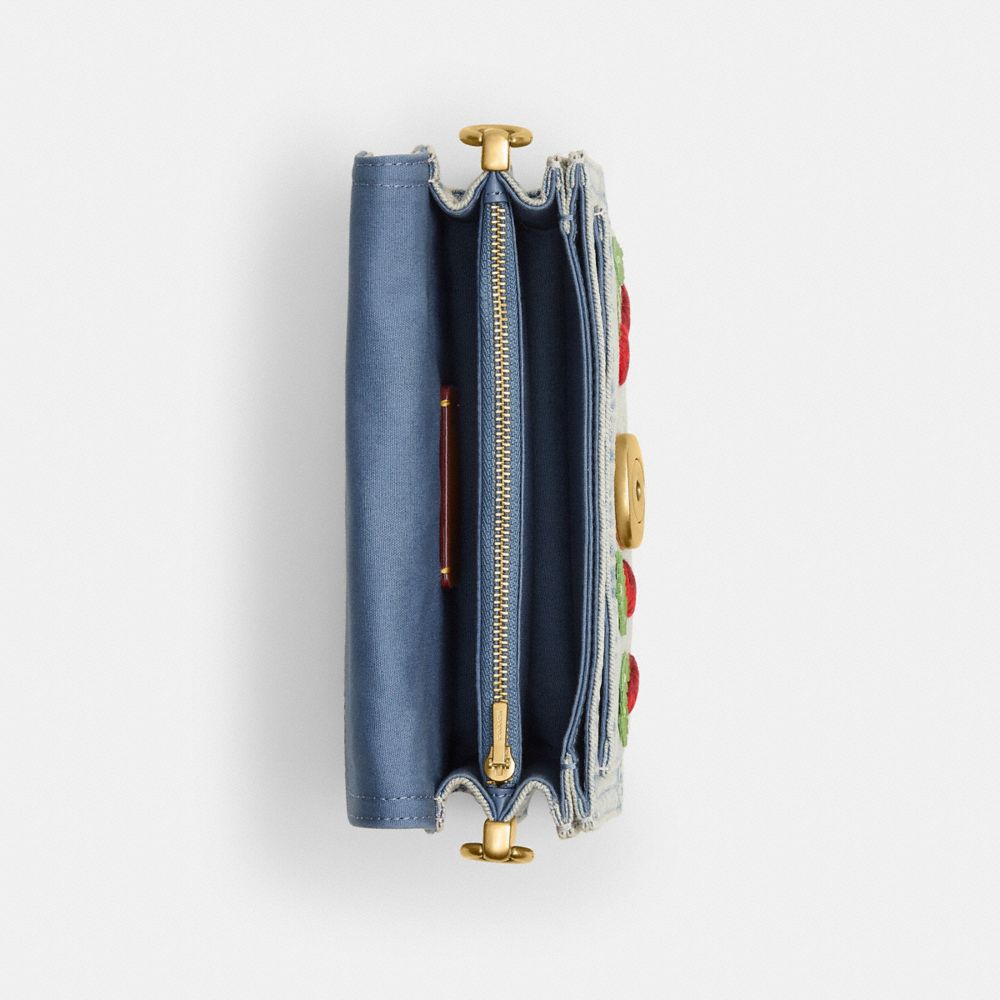 TABBY SHOULDER BAG 20 WITH CHERRY EMBROIDERY