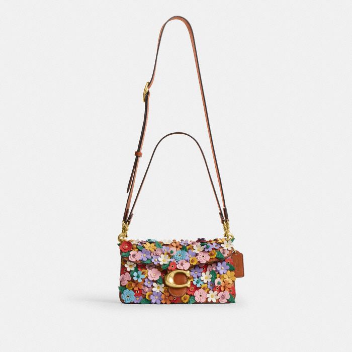 TABBY 花卉嵌花 26 單肩手袋