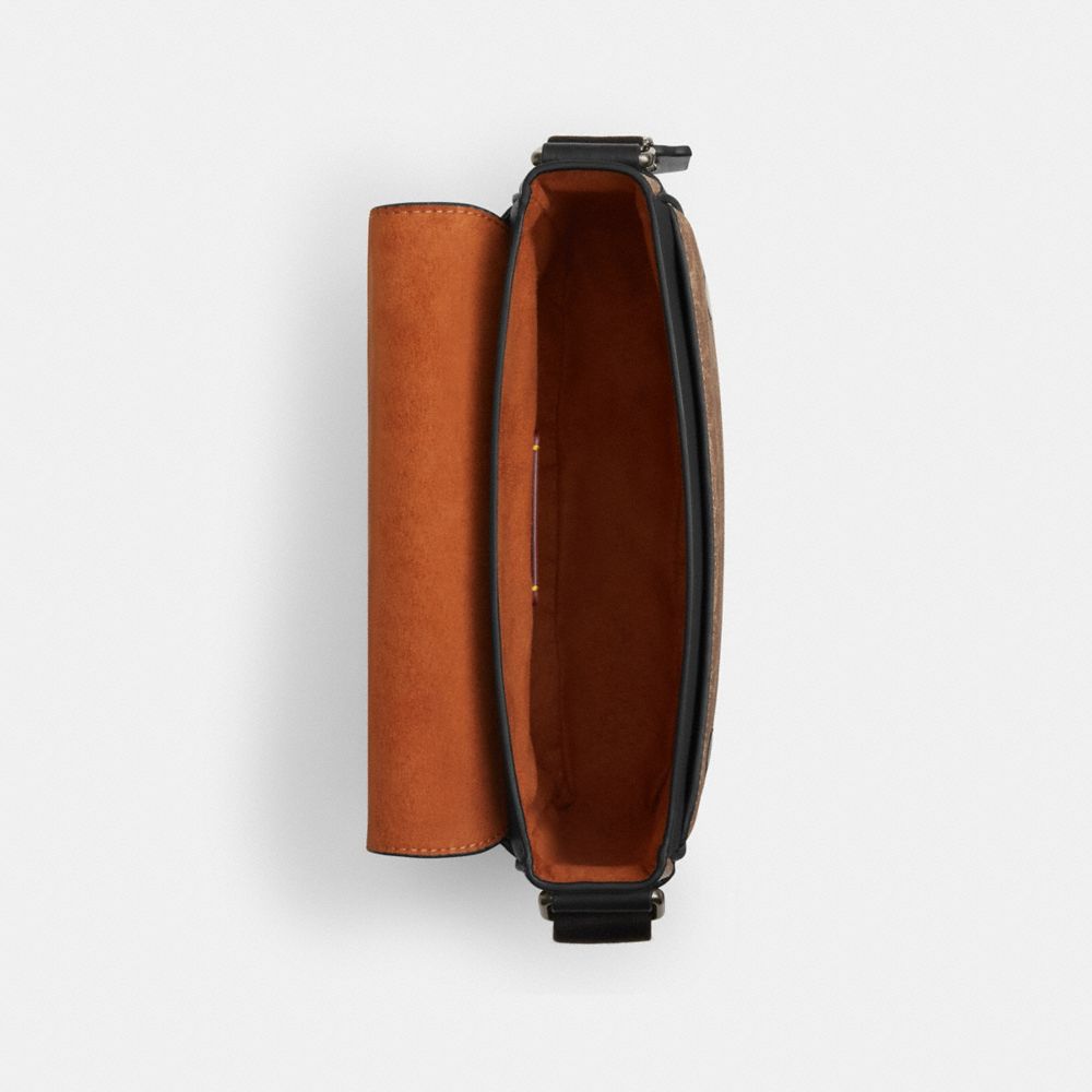 JACK SMALL FLAP CROSSBODY BAG IN SIGNATURE CANVAS