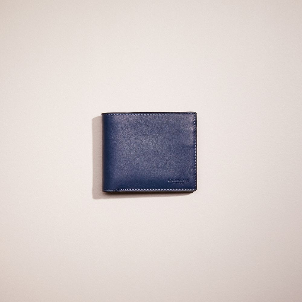 CE183 - Restored 3 In 1 Wallet In Colorblock Deep Blue/Prussian