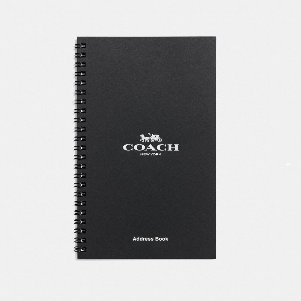 COACH CE195 6 X8 Spiral Address Book Refill Multi