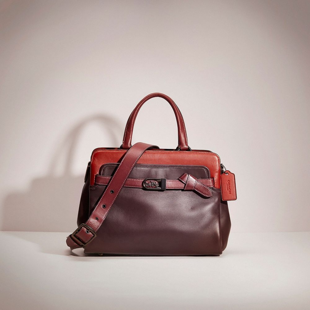 CE259 - Restored Tate Carryall 29 In Colorblock Oxblood Multi/Pewter