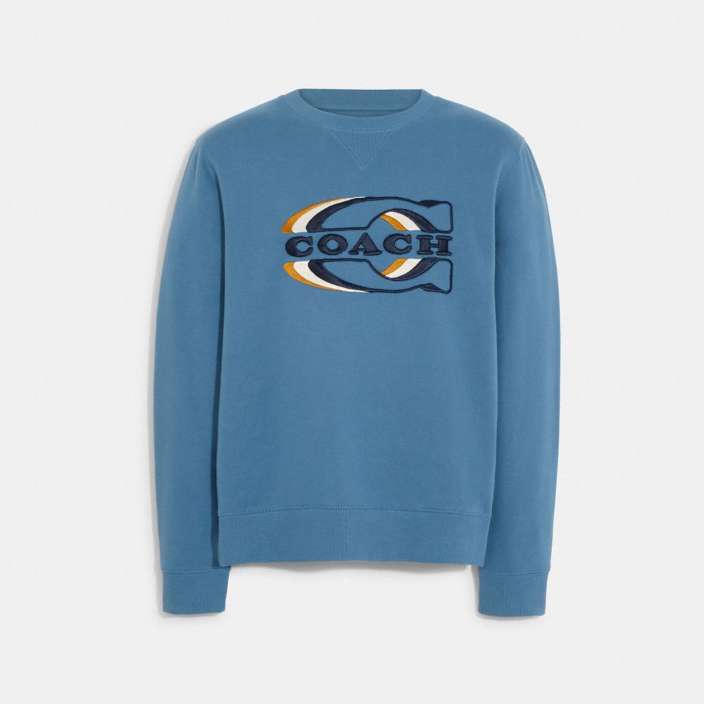 Gradient Signature Crewneck - CE343 - Blue