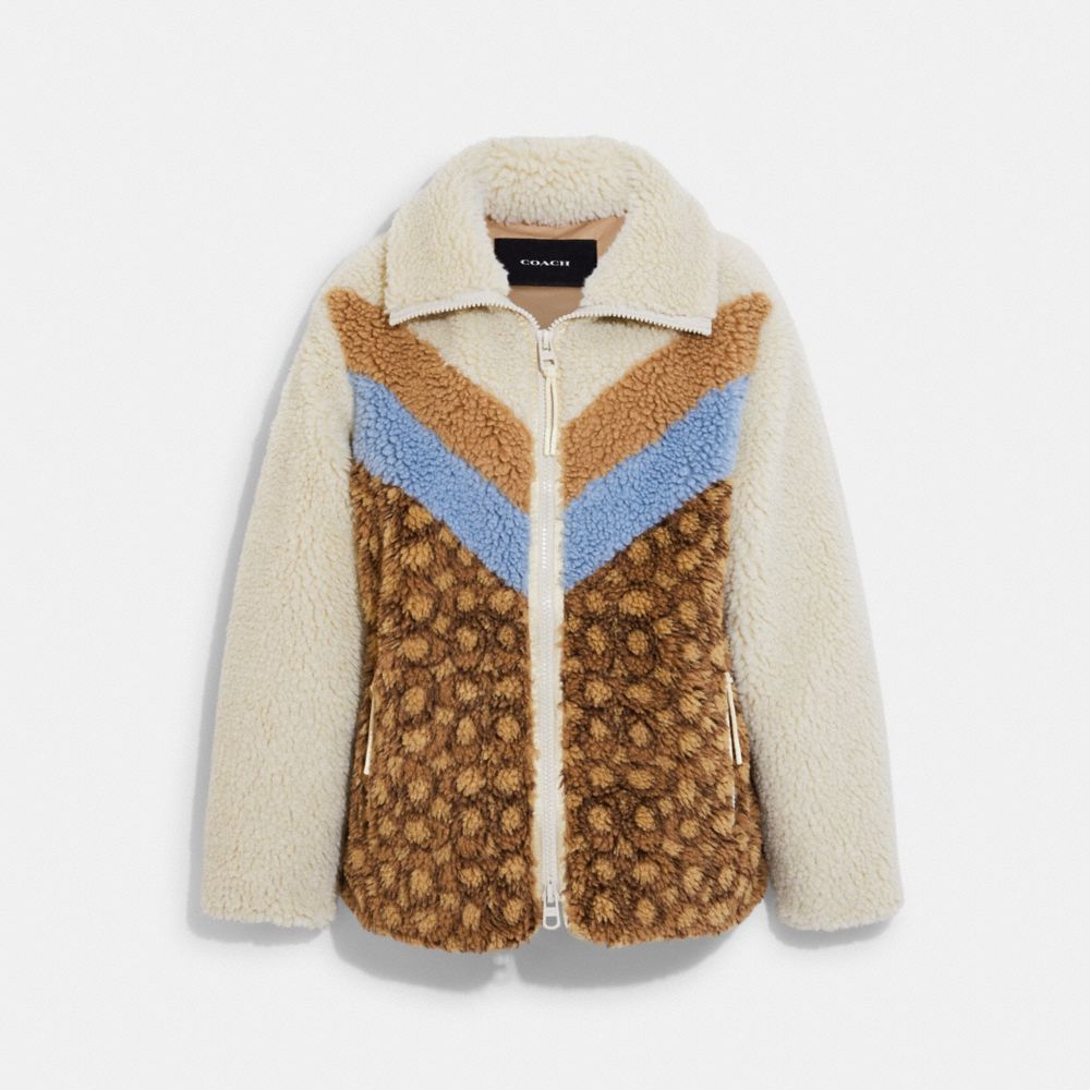 Sherpa Signature Jacket - CE399 - Cream Multi