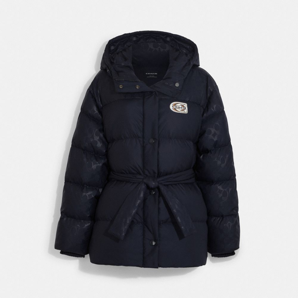 COACH CE412 Down Pillow Jacket NAVY