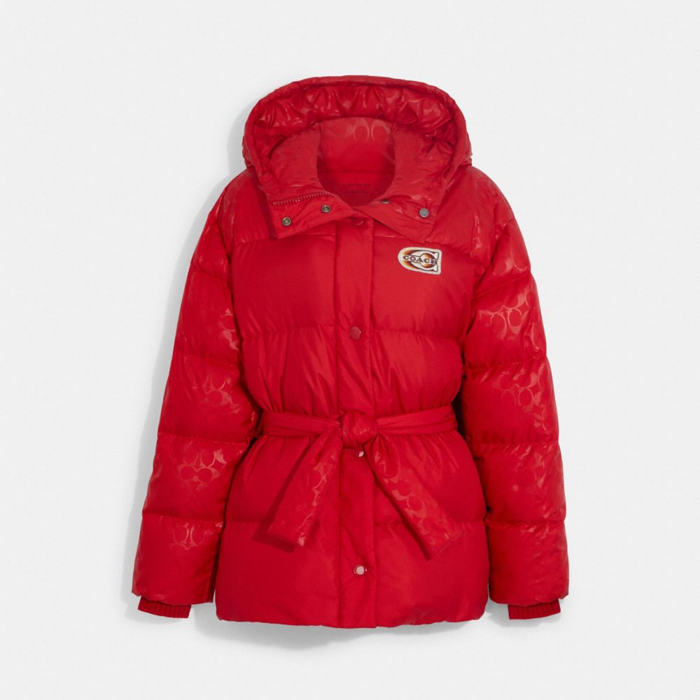 COACH CE412 Down Pillow Jacket Red