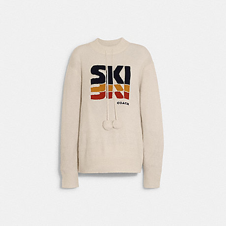COACH CE414 Ski Sweater Ivory