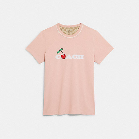 COACH CE428 Cherry T Shirt Light Rose