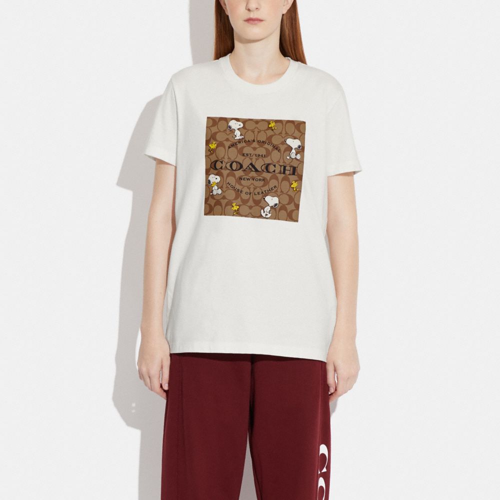 COACH X PEANUTS SIGNATURE SNOOPY T-SHIRT