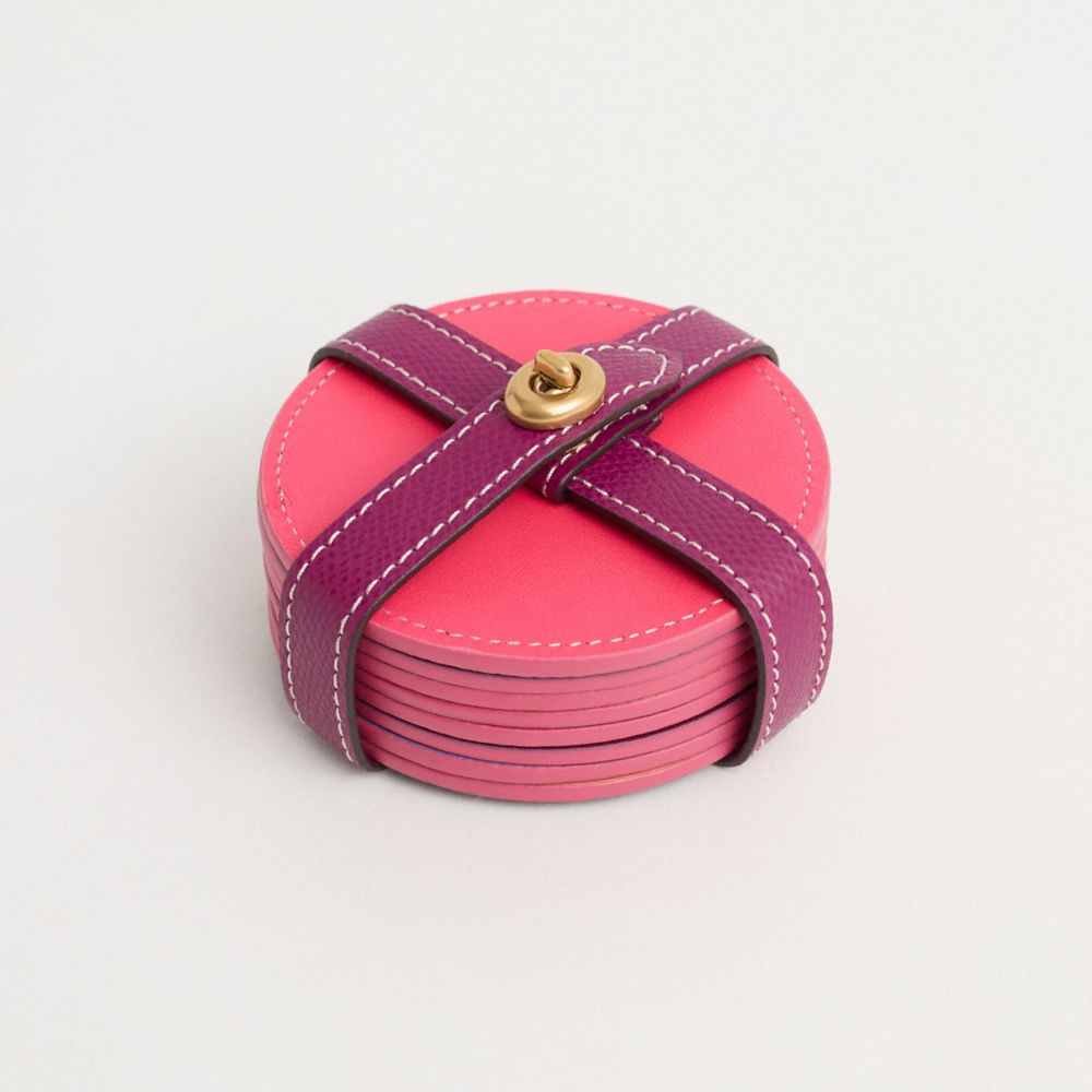 Remade Coaster Set - CE490 - Pink/Multi