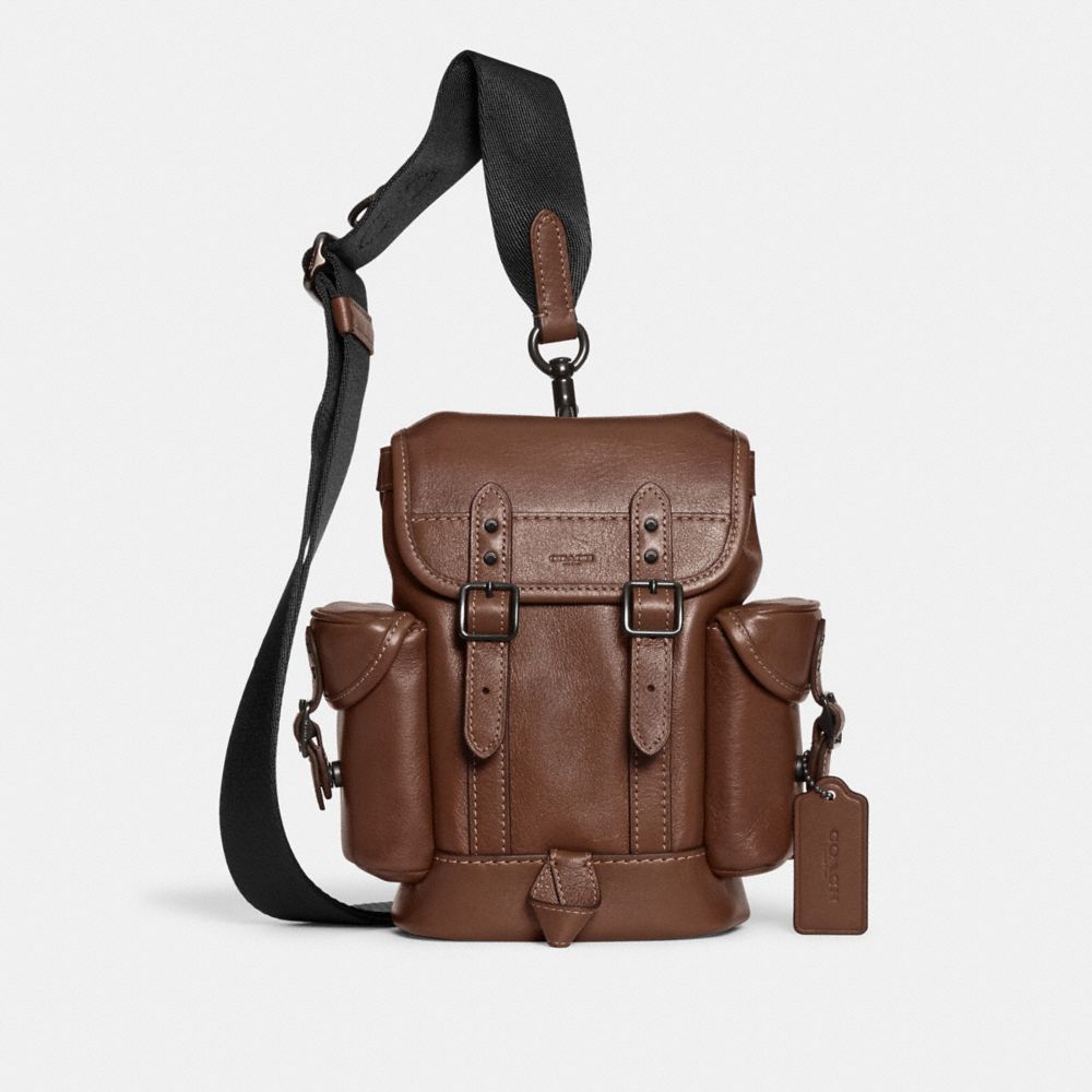 COACH CE505 Hitch Backpack 13 DARK SADDLE
