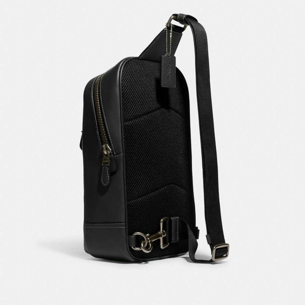 WESTWAY PACK IN COLORBLOCK SIGNATURE CANVAS WITH COACH PATCH